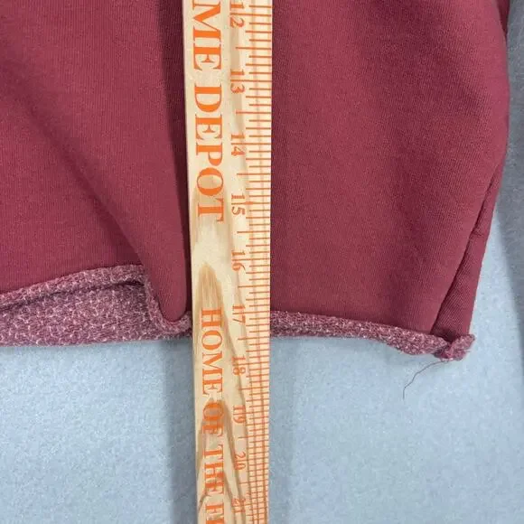 John Galt Cropped Sweatshirt Womens Md Red Brandy Melville Boston Preppy Casual - Picture 7 of 10